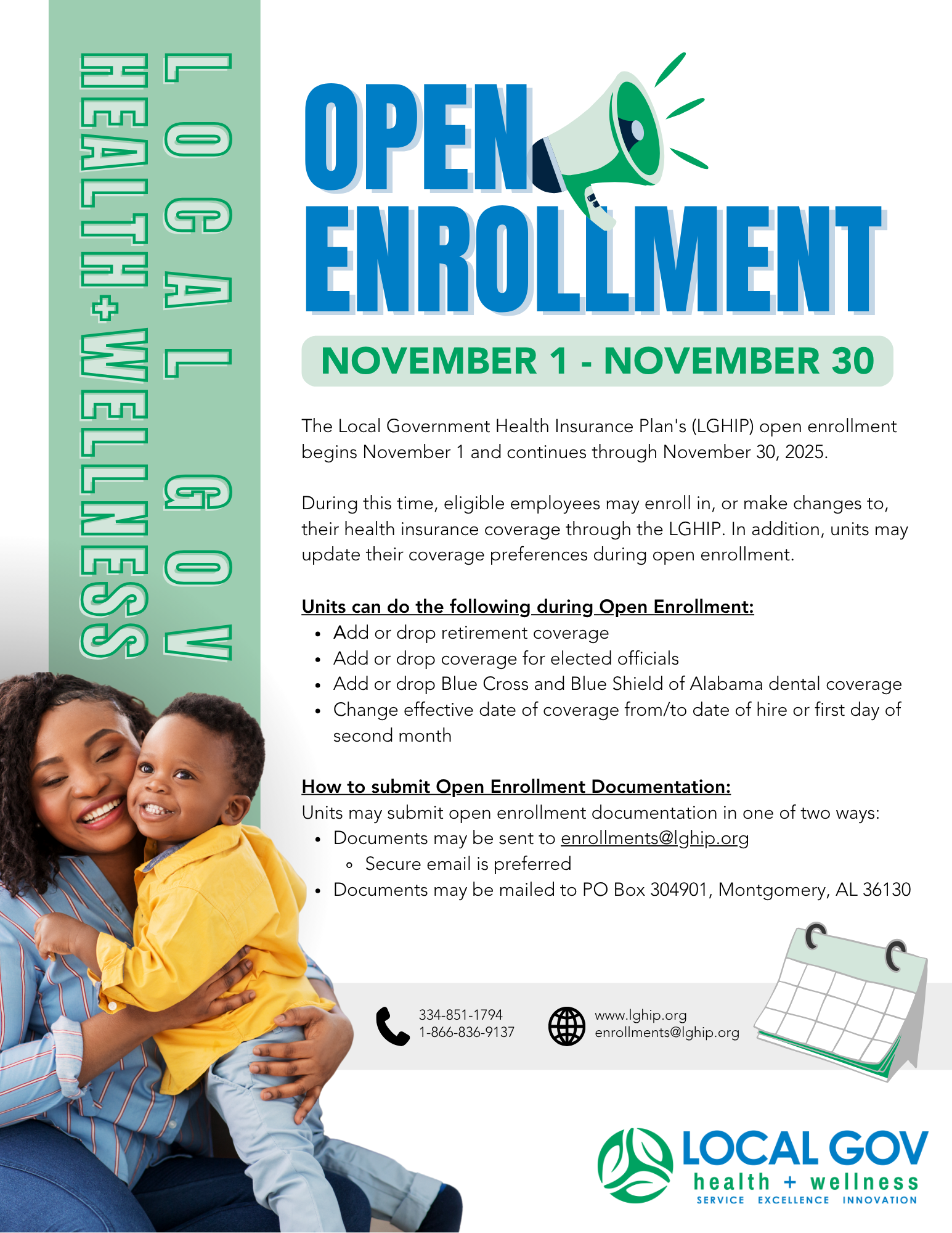 open enrollment flyer for units