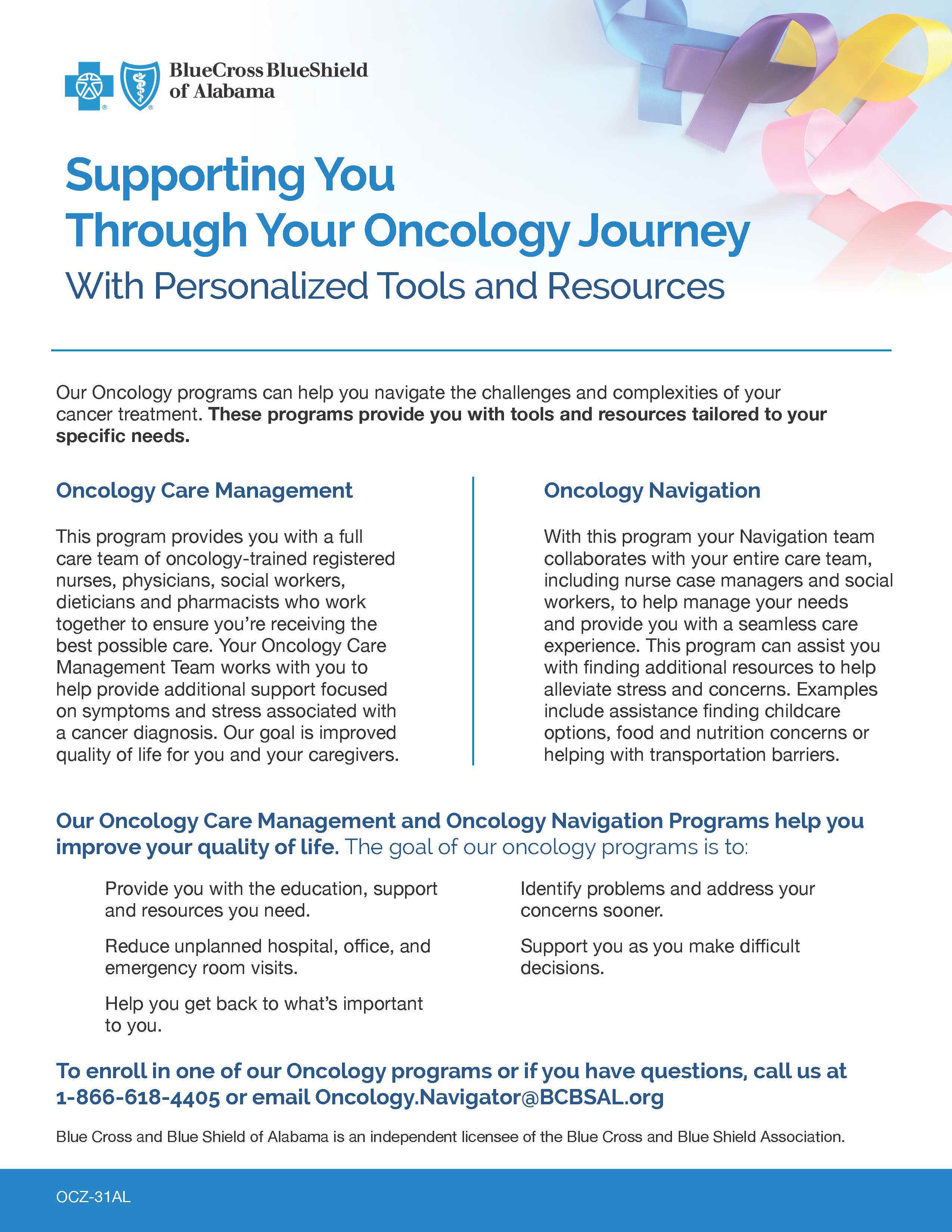 bcbs oncology flyer
